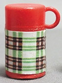 Dollhouse Miniature Thermos-Green